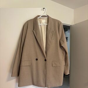 Women's Tan Blazer Coat